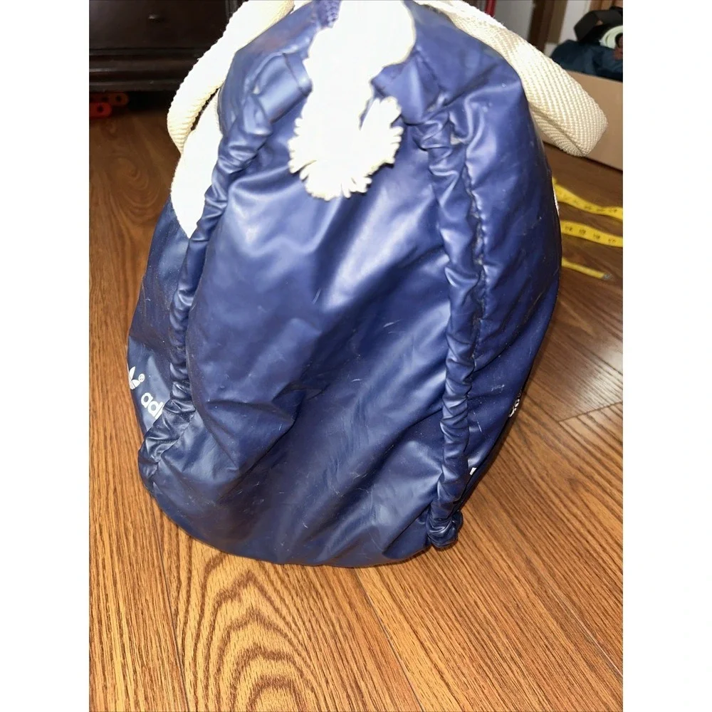 Vintage 70S / 80S Adidas Bag Shopper‎ Beach Bag Blue White 1.78Z